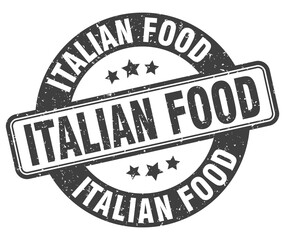 italian food stamp. italian food label. round grunge sign