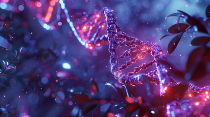 Unleashing Genetic Potential: CRISPR-Cas9 Editing DNA for Disease Eradication and Trait Enhancement - obrazy, fototapety, plakaty