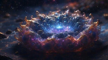 Deep sea animals, alien creatures, rare starfish, beautiful colors