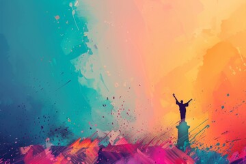 Obraz premium abstract background for May Revolution Day Argentina 