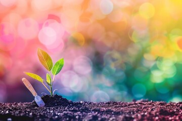 abstract background for National Children's Gardening Week