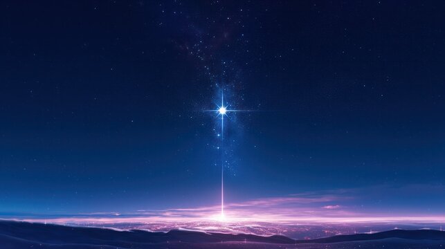   Sirius star, the brightest star in the night sky.  