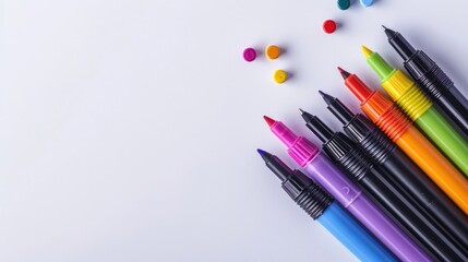 markers isolated on white background