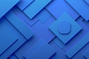 abstract blue geometric shapes background modern minimalist design futuristic techno concept