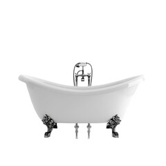 Bathtub on isolated transparent background