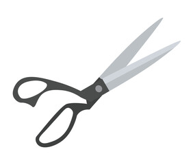 dressmaker's shears, tailor's scissors; perfect for fashion blogs, sewing tutorials, or textile-related promotions- vector illustration