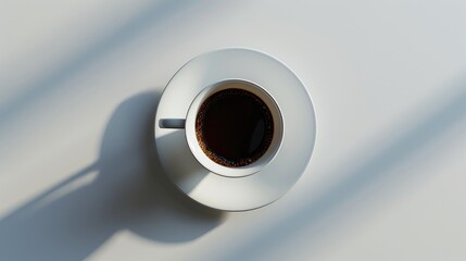 Cup of coffee isolated on white background