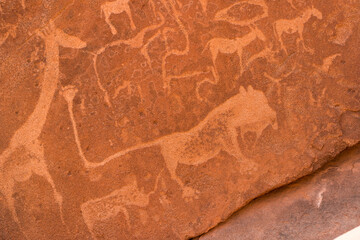 Engravings at Twyfelfontein, Namibia