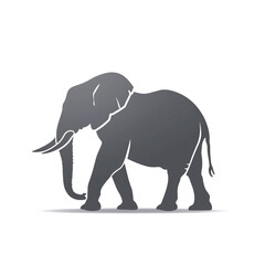 gradient effect of a gray elephant