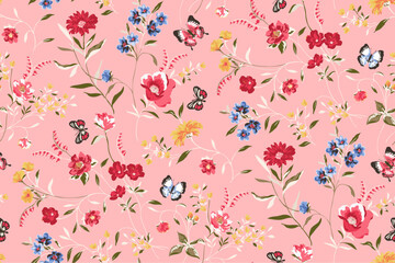 Fototapeta premium Seamless Floral Pattern