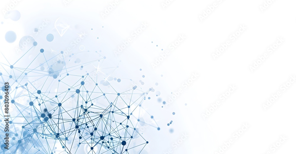 Poster abstract background with connected dots and lines, representing a global network concept, in a vecto