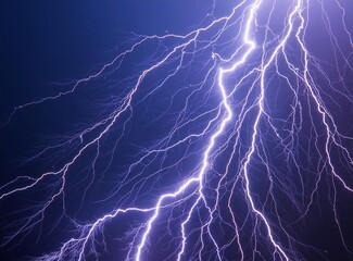 Lightning on a dark background, wallpaper