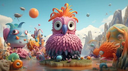 A digital menagerie where deep learning creatures frolic alongside expert system avatars, their playful interactions shaping the landscape of artificial creativit