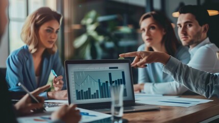 The Team Analyzing Business Data