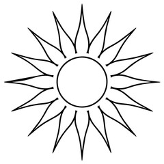 abstract sun vector illustration logo icons.