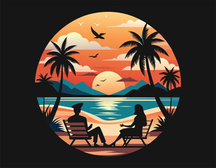 Printsummer,summer vaccation.welcome summer ,summer vibes