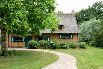 lovely ancient yellow farmhouse, Bokrijk, Belgium
