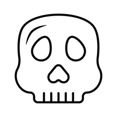 Skull vector design, spooky icon in modern style