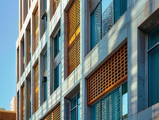 Fototapeta premium A modern building in Johannesburg's cityscape.