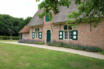 Ancient Brick Farmhouse With Lavender