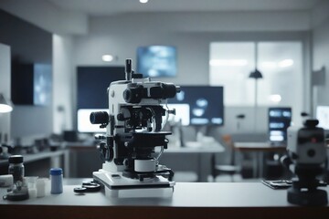 Fototapeta premium microscope in laboratory