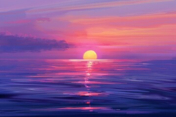 A sunrise over a calm sea, representing a new beginning after the darkness of depression