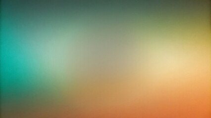 Blurred background with orange, blue and green gradient colors. Abstract blurred texture for design