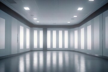 empty white room