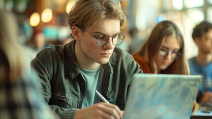 A Study Session with Classmates