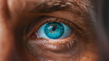 A Close-Up of a Blue Eye