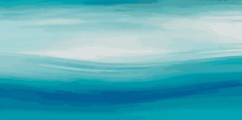Fototapeta premium Abstract vector ocean wave soft blue and white background. Water ocean wave white and soft blue aqua, teal texture.