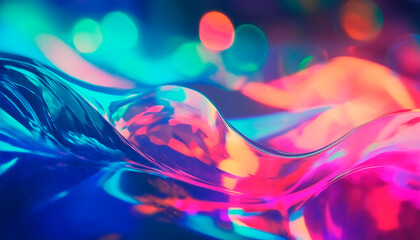 abstract background with light waves
