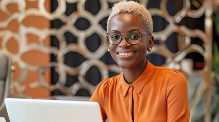 The Smiling Professional at Work