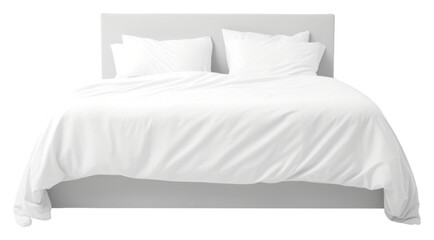 PNG White bed.