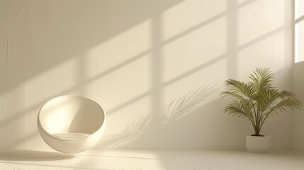 Minimalist Lifestyle Intentional Living: A 3D illustration depicting intentional living in a minimalist lifestyle