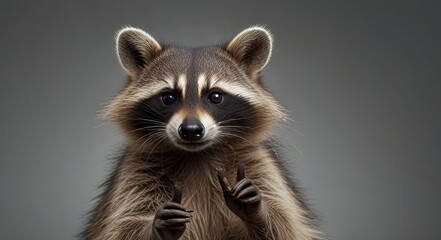 portrait of a raccoon
