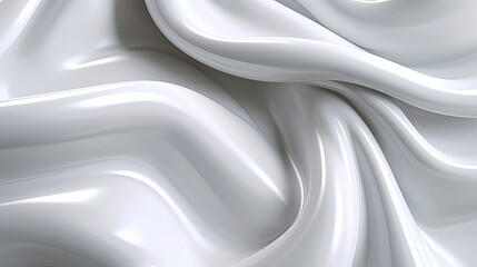 Abstract background with wavy surface in white tones