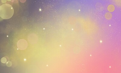 colorful abstract pastel stars and cloud galaxy patterned background, purple  gradient background