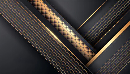 Obraz premium Presentation background that uses sleek metallic textures with shades of black and dark grey. 