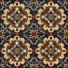 Seamless pattern, Floor tile pattern or wallpaper  in graphic style.