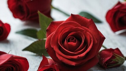 red roses on a black background  generated ai