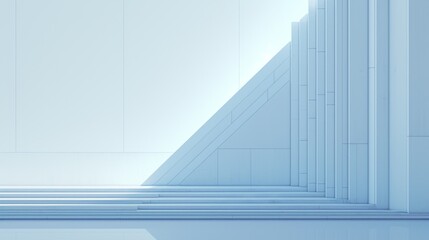 Obraz premium Sleek and Minimalist Desktop Wallpaper with Abstract Architectural Concept