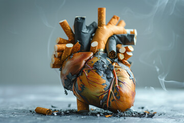sick lungs with cancer from cigarettes
