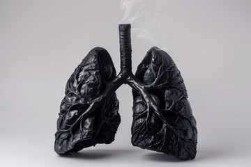 sick lungs with cancer from cigarettes