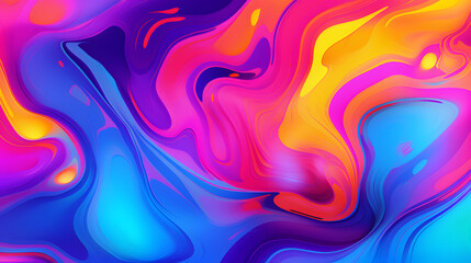Obraz premium abstract alchemy liquid pattern bright neon colors geometric pattern graphics poster background