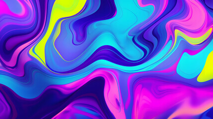 Fototapeta premium abstract alchemy liquid pattern bright neon colors geometric pattern graphics poster background