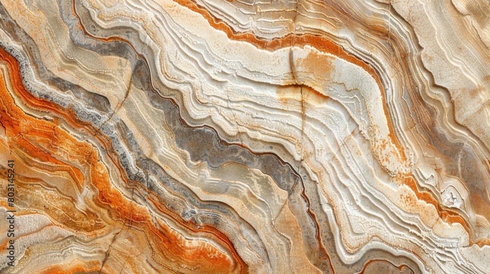 Poster an intricate pattern that replicates the natural striations and imperfections found in a piece of sa