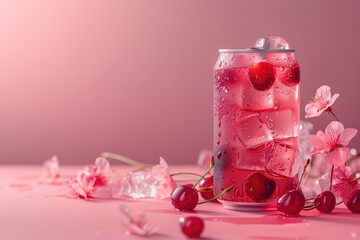 cherry in glass can