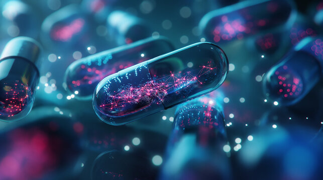 An AI-driven drug discovery lab accelerating the development of new medications for critical diseases.