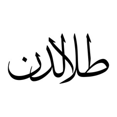 Tilaluddin Muslim Boy Name Sulus Font Arabic Calligraphy